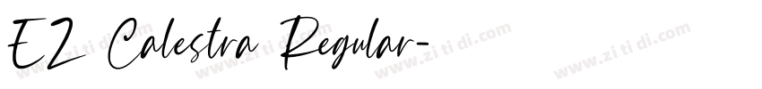 EZ Calestra Regular字体转换